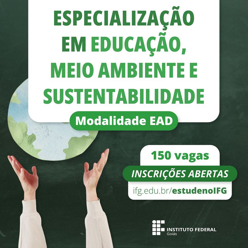 NEWS | Especialização em Educação, Meio Ambiente e Sustentabilidade recebe inscrições até 12/06